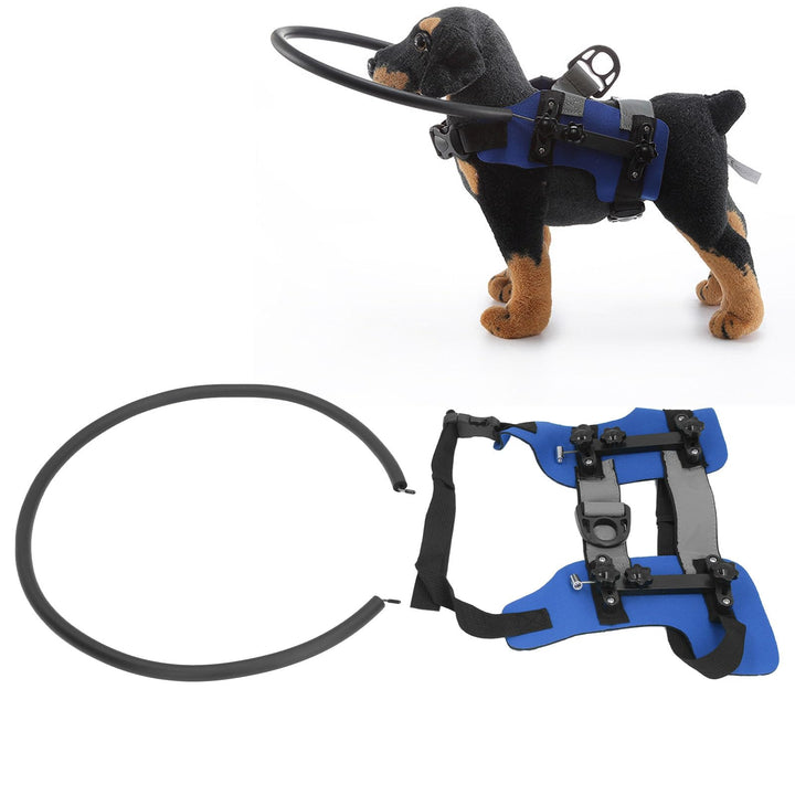 Blindenhundegeschirr, einfach zu befestigender, Einstellbarer Blindenhund-Stossstangenschutz, schaff