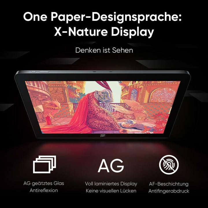 XPPen Artist Pro 19 (Gen 2) 4K Grafikdisplay, 156% sRGB Zeichnentablett, 18,4-Zoll-Bildschirm mit 16