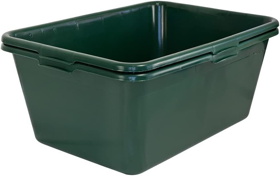 2 x Wildwanne Wanne Gross Lebensmittelecht XXL Gross Eckig 90 Liter Kunststoffwanne Plastikwanne Kun