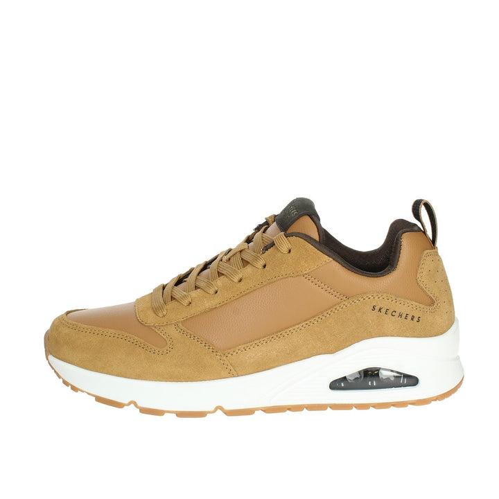 Skechers Damen Uno Sneaker 39 EU Whiskey Leather Pu Trim, 39 EU Whiskey Leather Pu Trim