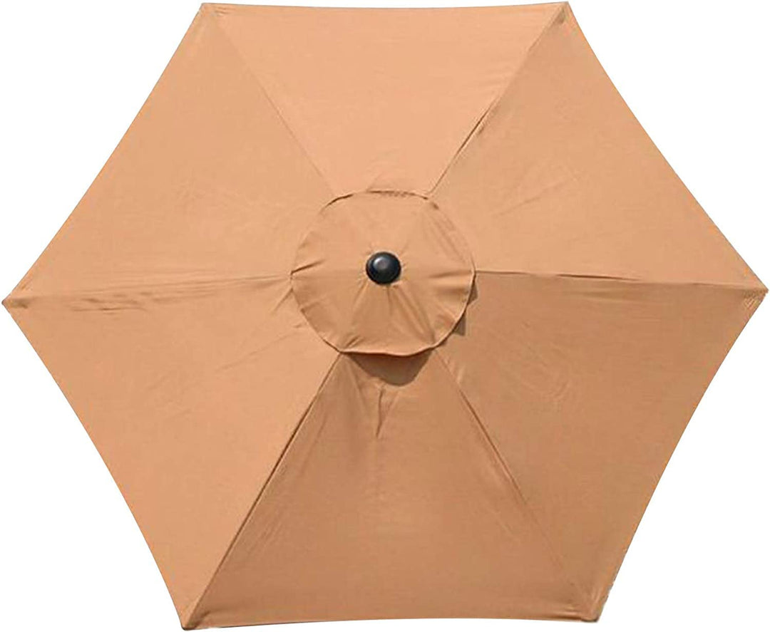 OKUGAIYA Ersatzschirm für Sonnenschirme, 3 m, 6 Rippen, für den Aussenbereich, Terrasse, Markt, Ersa