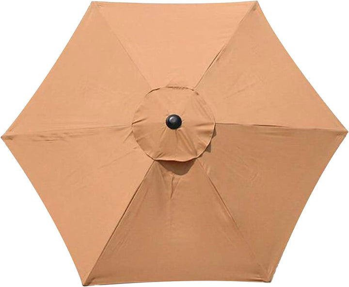 OKUGAIYA Ersatzschirm für Sonnenschirme, 3 m, 6 Rippen, für den Aussenbereich, Terrasse, Markt, Ersa