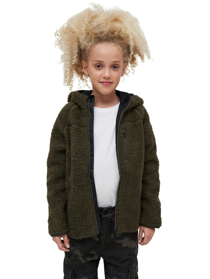 Brandit Kids Teddyfleece Jacket Hooded, verschiedene Farbvarianten, Grössen S (122/128) bis XXL (170