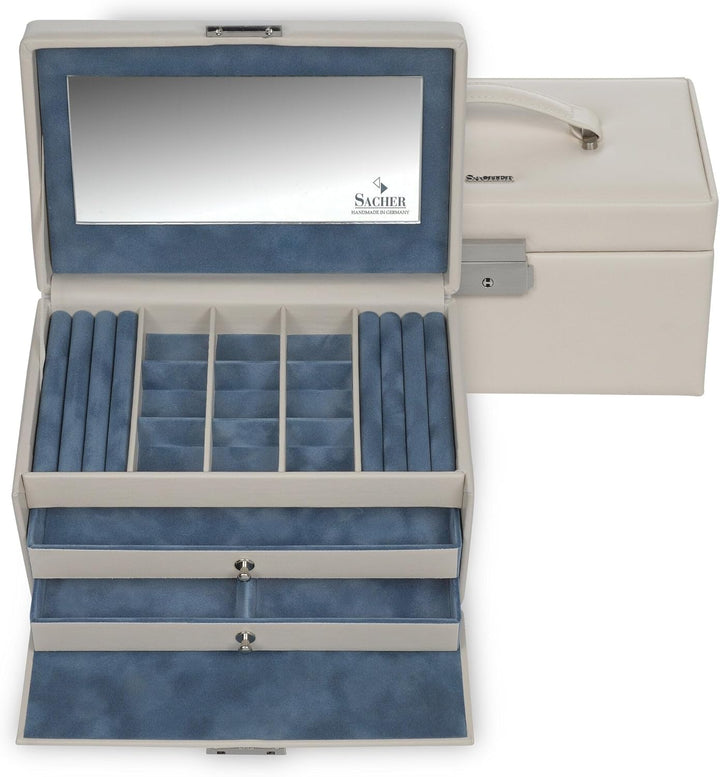 SACHER Schmuckkasten Elly elegance/ivory (Vollrindleder), Ivory