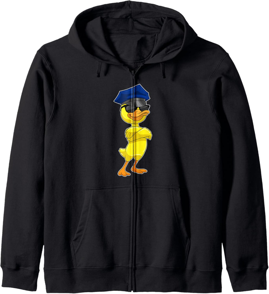 Ente Polizist Polizei Sonnenbrille Kapuzenjacke