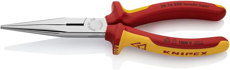 Knipex Abmantelungsmesser mit Gleitschuh isolierender Mehrkomponenten-Griff, VDE-geprüft 180 mm 98 5