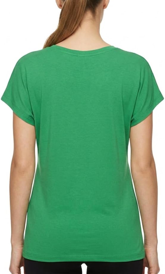 Van Der Rich ® - T-Shirt Raffinierte Einfachheit T-Shirt Einfarbig - Damen M Hellgrün 1, M Hellgrün
