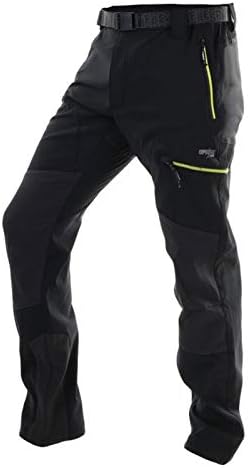 SPHERE-PRO Herren Cargo Pantalón Trekking Hombre 50 Schwarz / Anthrazit / Limette, 50 Schwarz / Anth