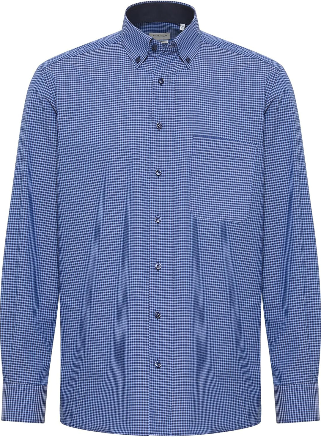 ETERNA Langarm Hemd COMFORT FIT Popeline unifarben 43 Blau, 43 Blau