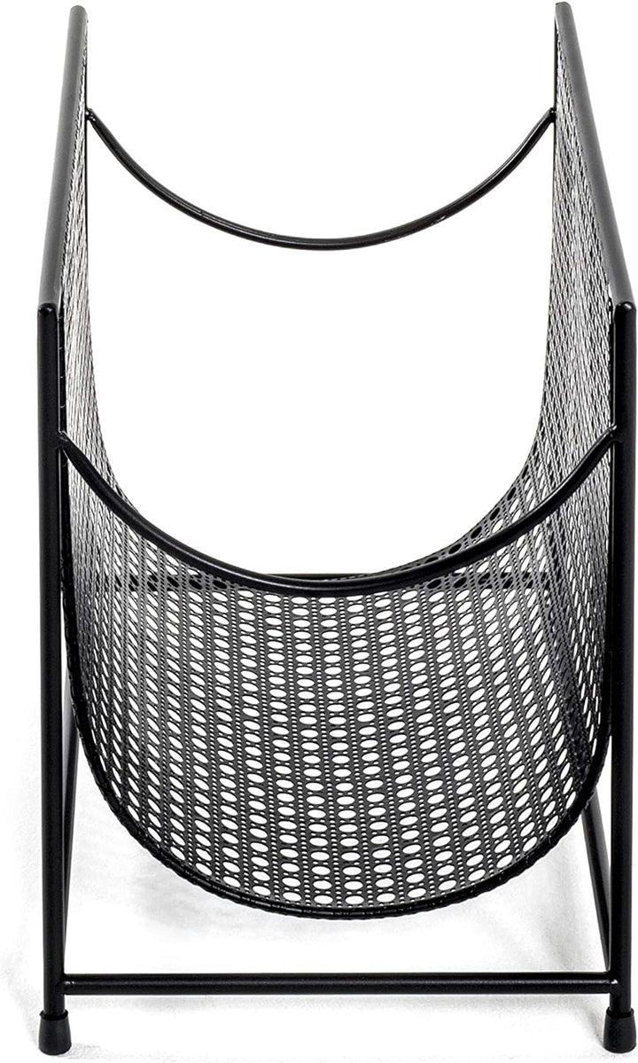 HAKU Möbel Zeitungsständer, Metall, schwarz, B 37 x T 22 x H 30 cm, Schwarz