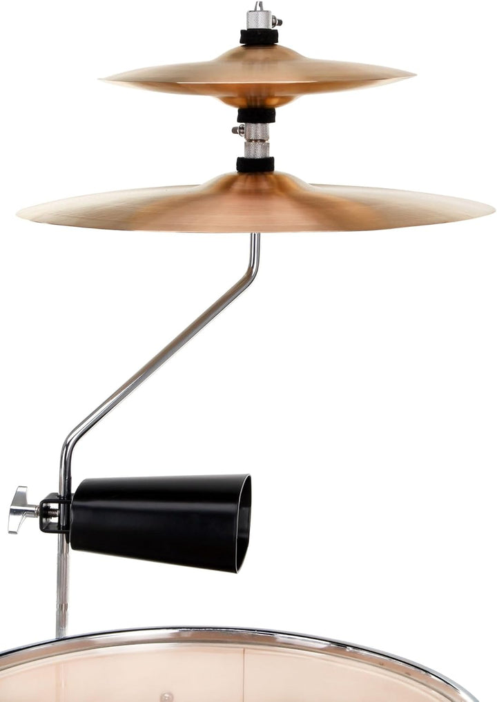 XDrum Club Drumset Cocktail Schlagzeug (inkl. Becken, Cowbell, Drumsticks und Stimmschlüssel) Silver