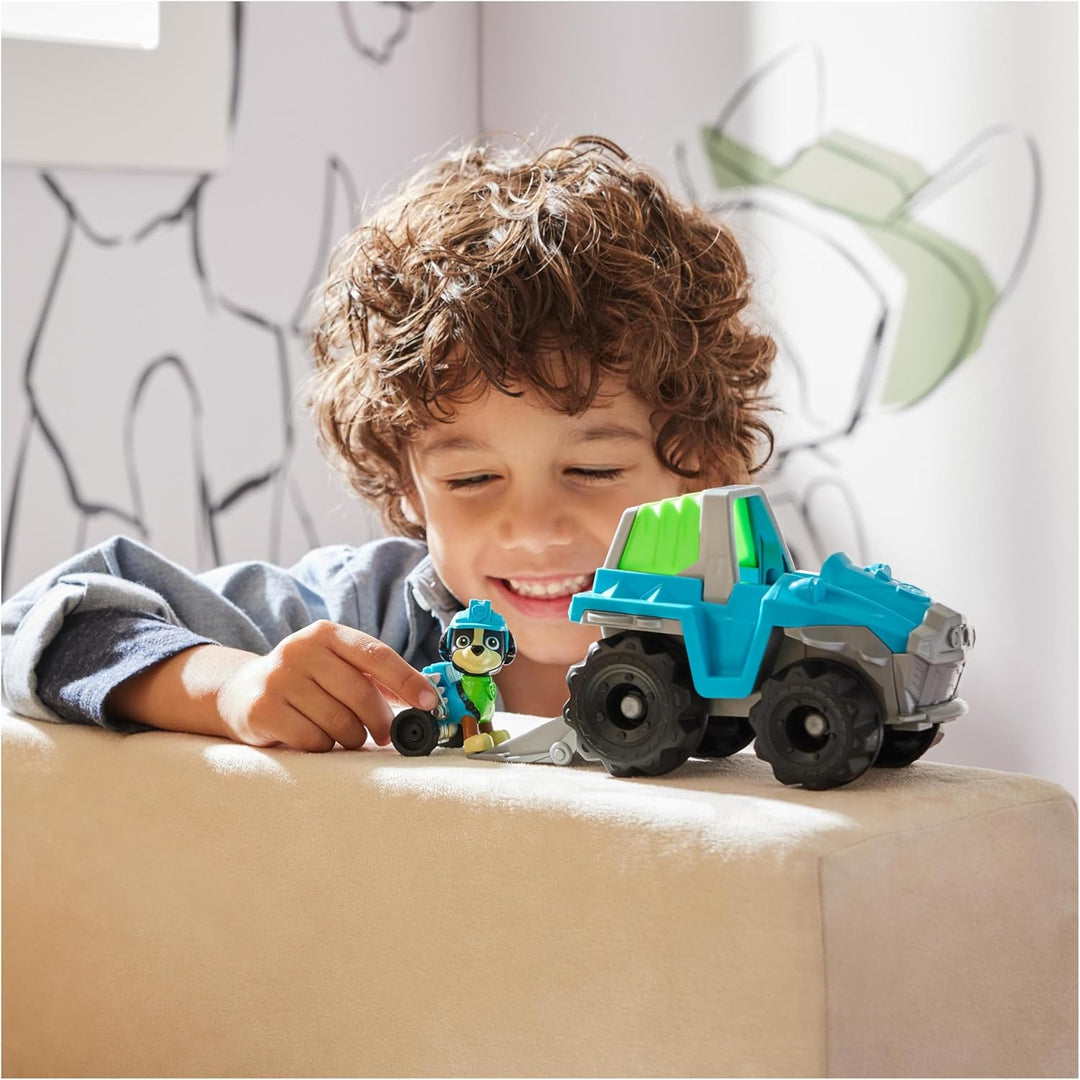 PAW PATROL, Dinosaurier-Rettungsfahrzeug mit Rex-Figur (Sustainable Basic Vehicle/Basis Fahrzeug), S