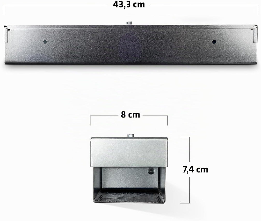 GARDIGO® Rattenköderbox aus Metall | Köderbox für Rattenköder Rattengift | Hergestellt in sozialer E