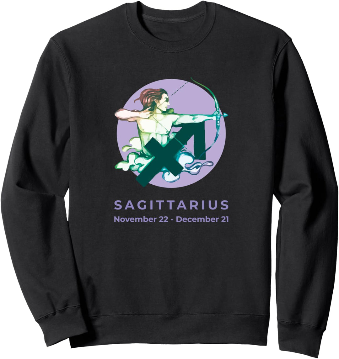 Schütze Tierkreiszeichen Boho Horoskop Astrologie Dezember Sweatshirt
