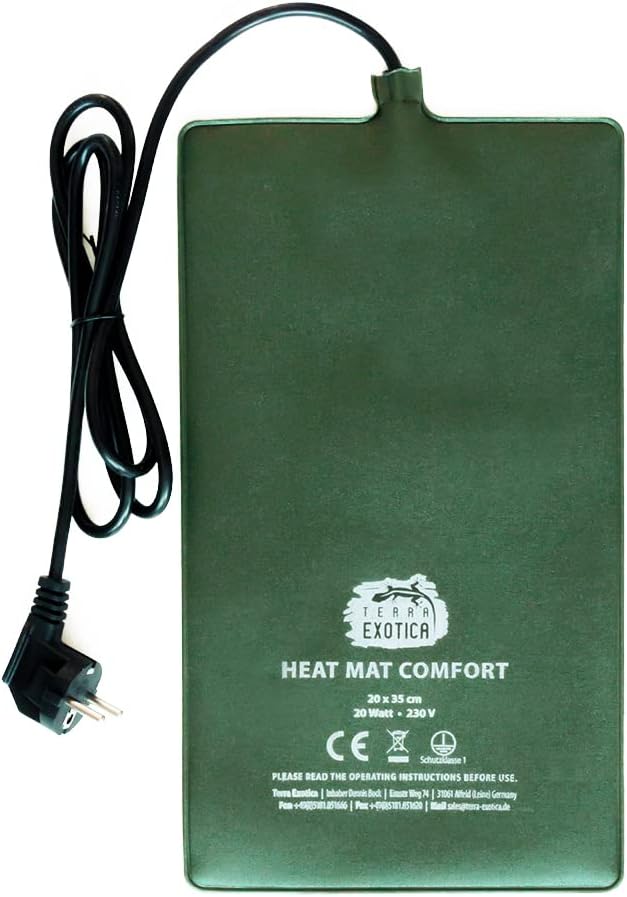 Terrarium Heizmatte Comfort 20 Watt, 20x35 cm - in 10W, 20W, 30W & 40W erhältlich - Wärmematte für R