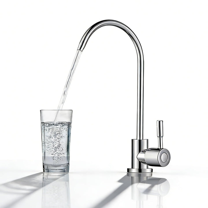 Umkehrosmose Wasserfilter Wasserhahn, 1/4'' RO Osmoseanlage Trinkwasser Wasserhahn, 360° Schwenkbar
