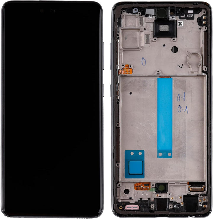 swark AM-OLED Kompatibel mit Samsung Galaxy M52 5G (Schwarz mit Rahmen) LCD Display Touch Screen Rep