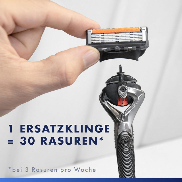 Gillette Fusion5 Rasierer für Männer, UEFA Champions League Edition — Inkl. 1 Nassrasierer Herren, 4