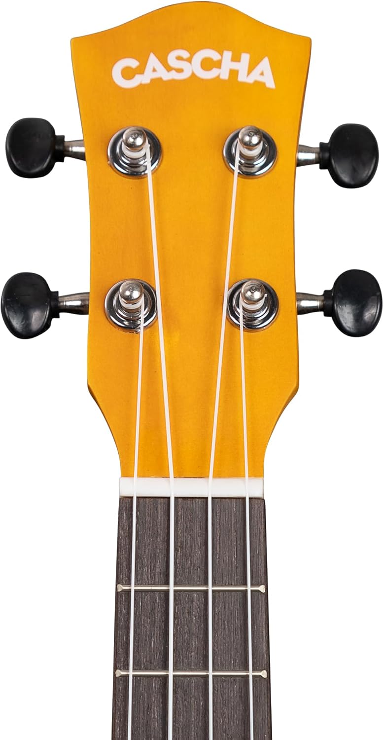 Concert Ukulele Linden Yellow (incl. Bag, 3 Picks)