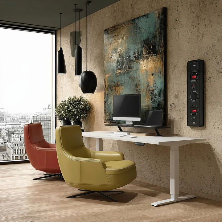 ER-409 Monitorständer 13"~32" bis max. 20kg Tischplatte Regal 100x26cm Regalbrett Tischhalterung Tis