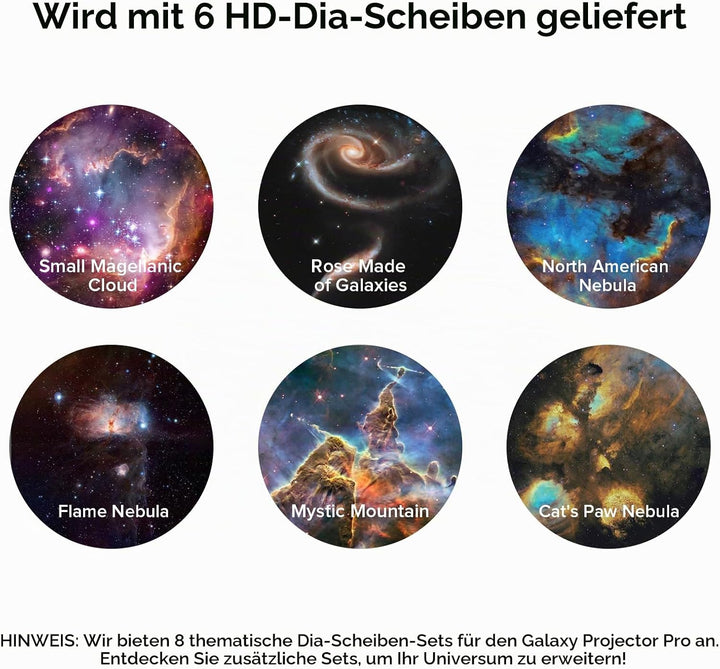 YUNRAY Galaxy Projector Disc – Ultra HD Projektionsscheiben, kompatibel mit YUNRAY Galaxy Projector