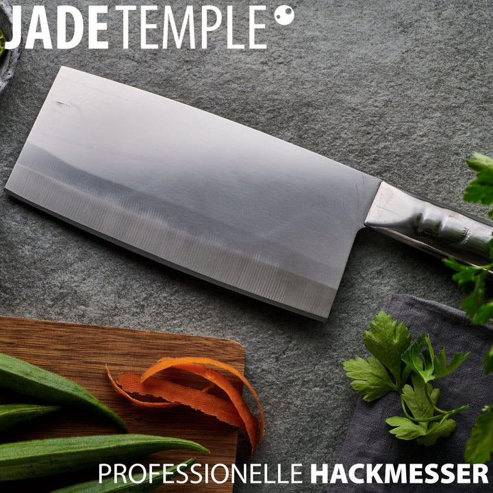 [ No.2 ] JADE TEMPLE Hackmesser 30.5cm Griff und Schneide STAINLESS STEEL