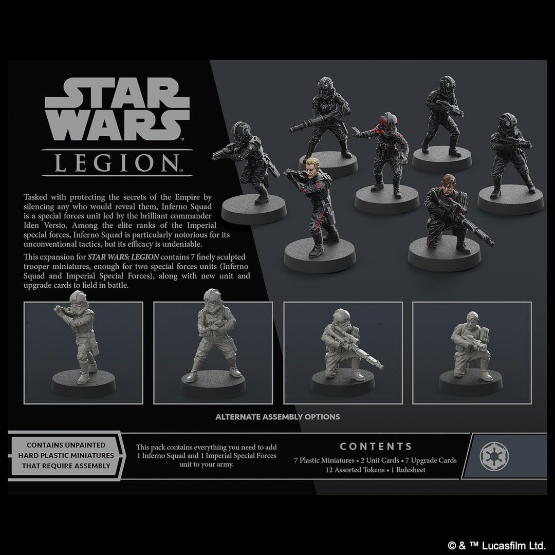 Atomic Mass Games, Star Wars Legion: Galactic Empire Expansions: Inferno Squad Unit, Unit Expansion,