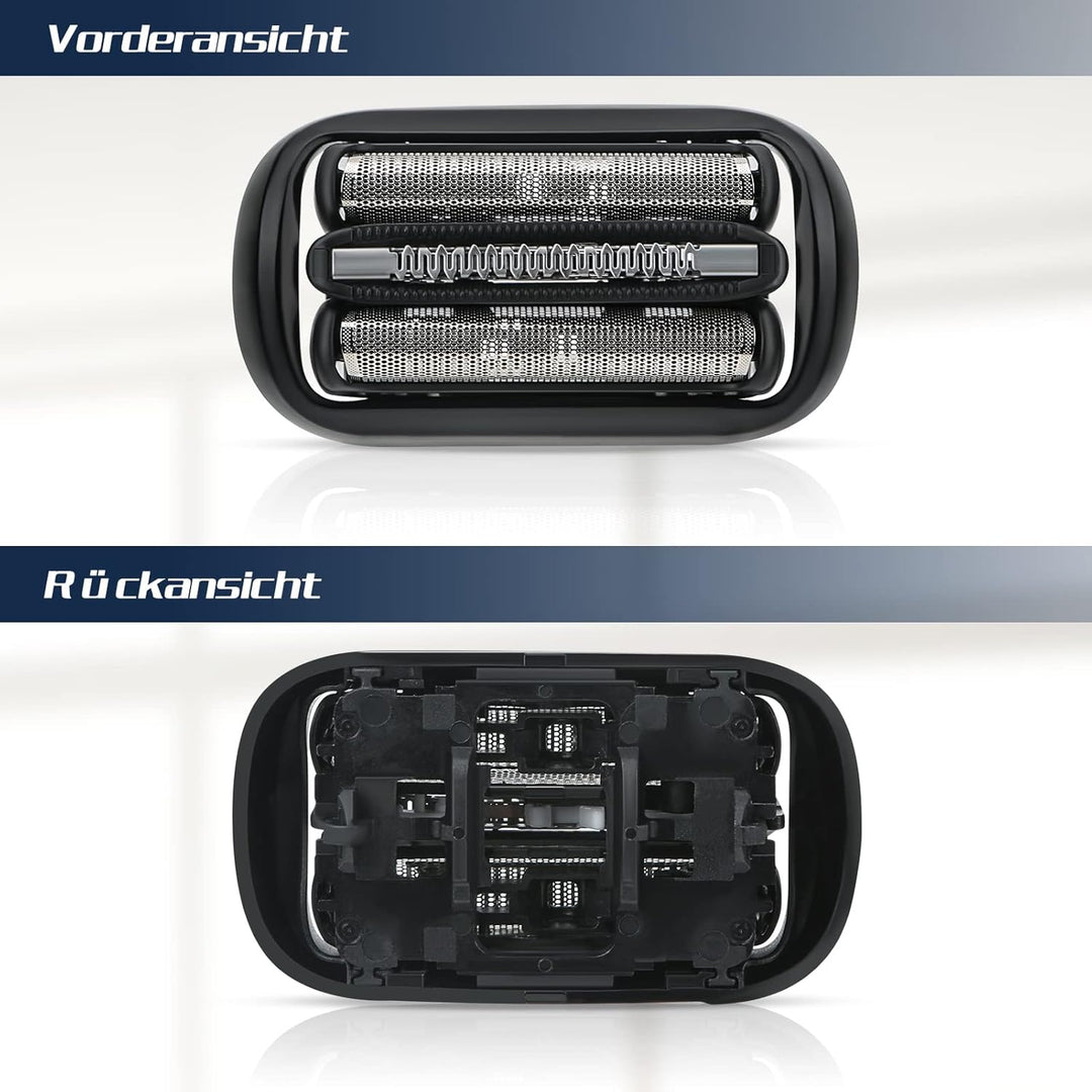 Scherkopf für Braun Series 5/6 53B, Ersatzkopf für Elektrorasierer, Ersatzscherteil Kompatibel mit R