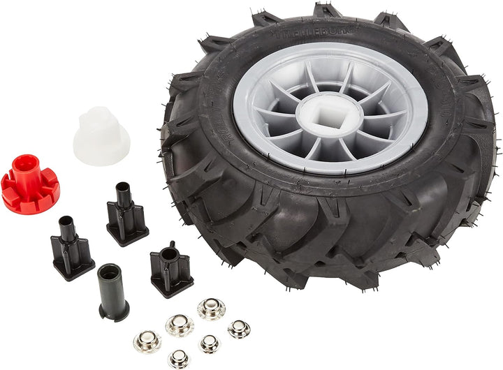 Rolly Toys 40 918 1 Luft Reifen für Kinderfahrzeuge (4 Stück, silberne Felgen, 310x95 mm) 409181