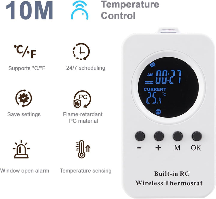 Infrarotheizung Bild 600W - Schnellwärmend in 1-3 Min. - Energieeffizient mit Überhitzungsschutz - F
