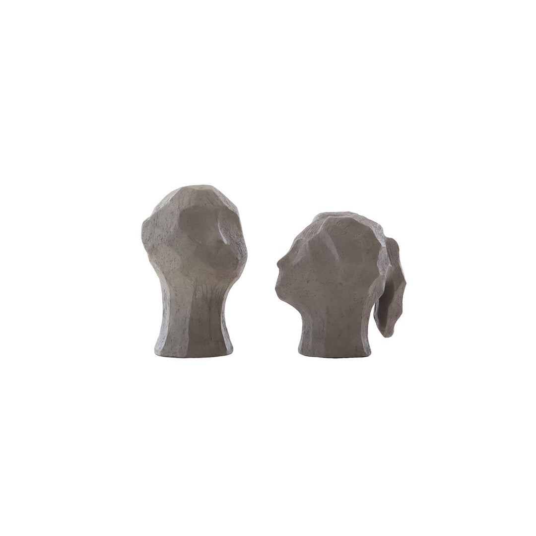 Cooee Design Skulptur, Beton, Graphite, L : 15, B: 9,5, H: 12 CM L : 15, B: 9,5, H: 12 CM Graphite,