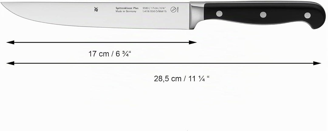 WMF Spitzenklasse Plus Filiermesser 27 cm, Made in Germany, Messer geschmiedet, Performance Cut, Spe