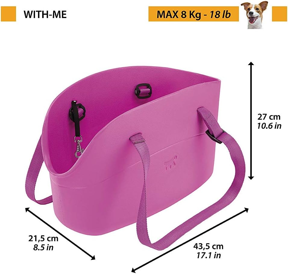 Ferplast 79505012 Hundetragetasche, Masse: 43,5 x 21,5 x 27 cm, grau 150 ml (1er Pack) Sommer :Ueber