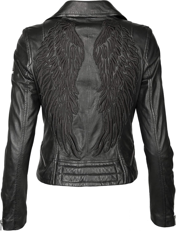 MAZE Damen Lederjacke 42020126 XS Schwarz, XS Schwarz