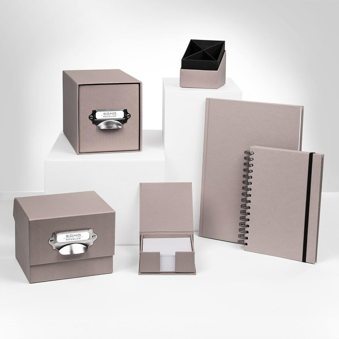Rössler 1327452490 - S.O.H.O. Aufbewahrungs CD-Schubladenbox, mit beschriftbarem Einsteckschild und