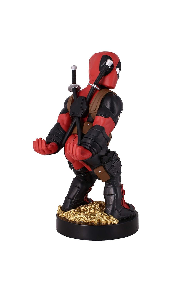 Cable Guys - Rear View Deadpool Marvel Phone Holder & Collectable Desktop Gaming Accessories Holder