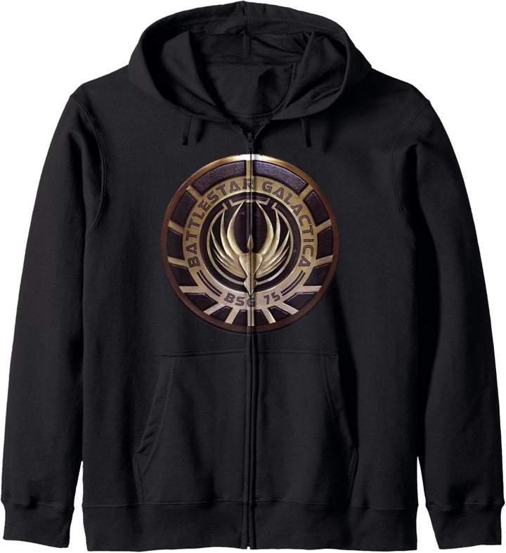 Battlestar Galactica Gold BSG 75 Emblem Kapuzenjacke