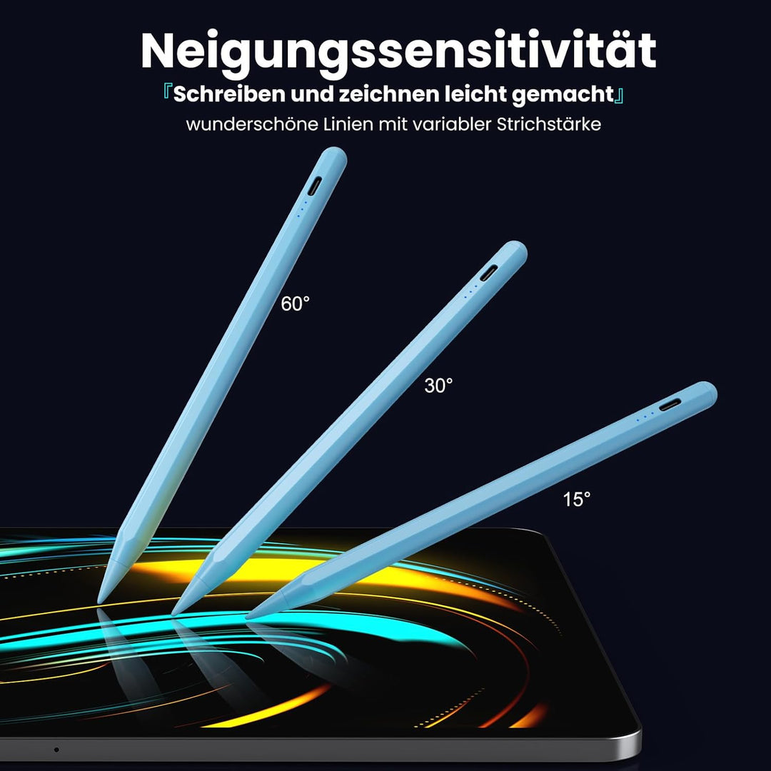 Kingone Stift für Apple iPad 2018-2025, 2X Schnellladung, kompatibel mit iPad 11/10/9/8/7/6, Pro M4/