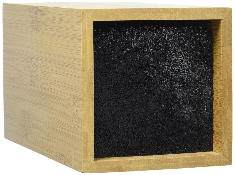 Zassenhaus Eco Bambus Messerblock ohne Messer, Holz, herausnehmbarer Borsteneinsatz, 12x23 cm, für 8