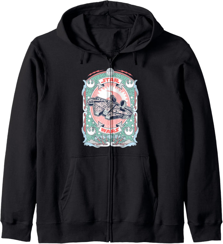 Star Wars Arcade Style Millennium Falcon Poster Kapuzenjacke