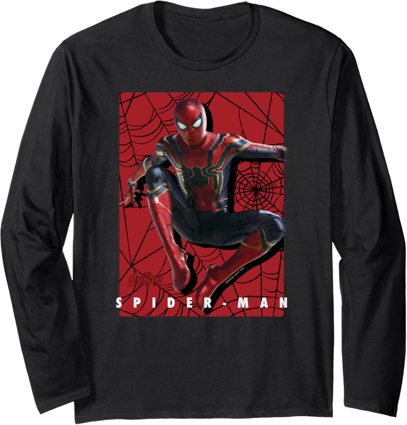 Marvel Avengers: Infinity War Spider-Man Poster Langarmshirt