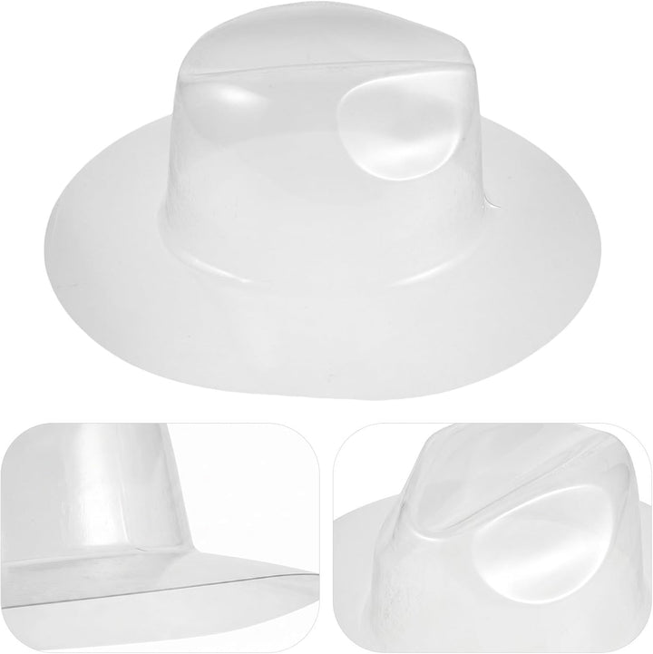 Transparenter Kunststoff Hutformer 2 Stück, 7cm Krempe für Cowboyhüte