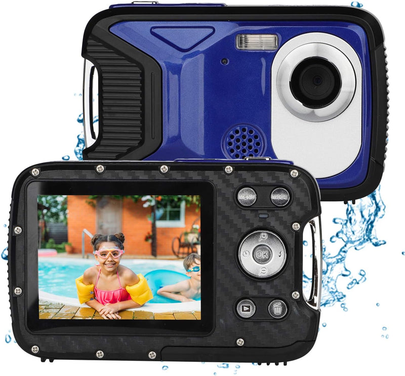 BYbrutek Kinder Digitalkamera, 21MP FHD 1080P, 5 Meter wasserdichte Kinder-Unterwasserkamera mit 2,8