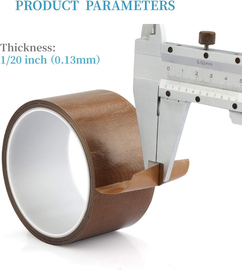 Teflon Band/PTFE Band,High Temp Klebeband für Vakuumiermaschine, Hand- oder Impulsversiegelung - Gee