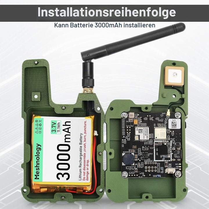 2 Set Wio Tracker L1 Board mit 3000mAh Akku und Gehäuse Set – SX1262 nRF52840 Kit für AR duino Mesht