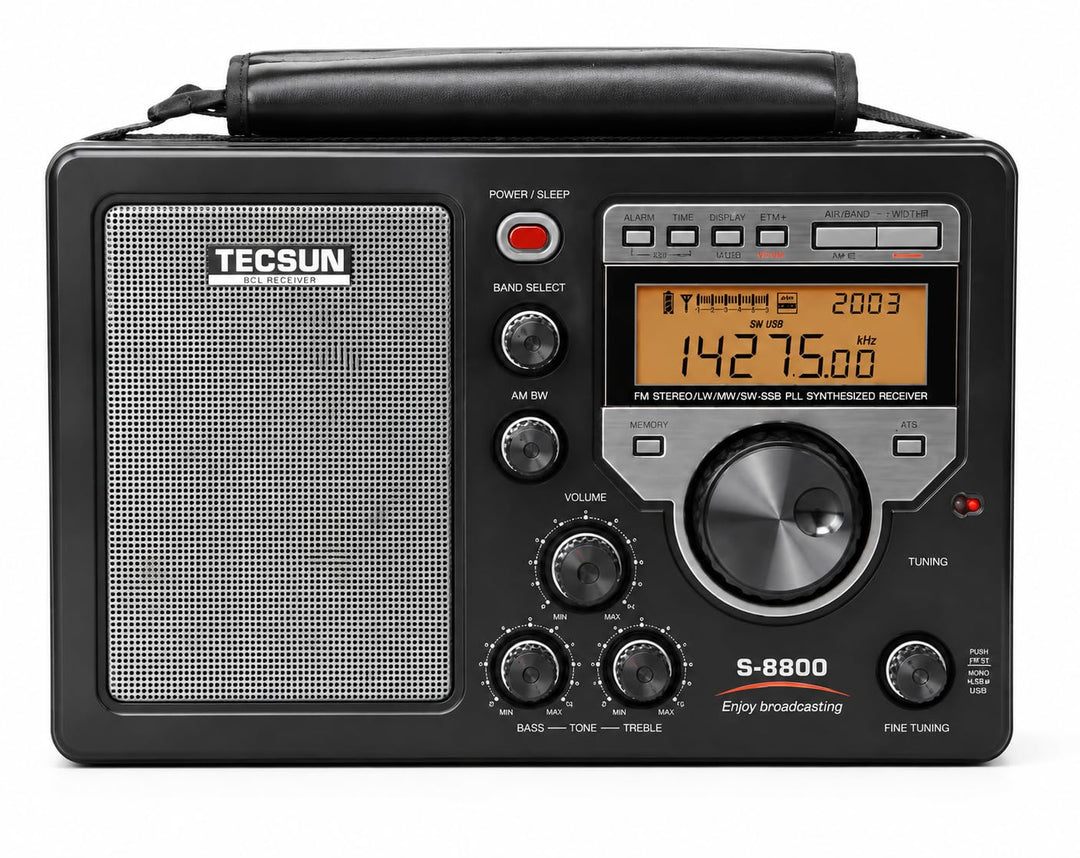 TECSUN S-8800 Multi-Konvertierungs-Radioempfänger AM/FM/LW/SW/SSB