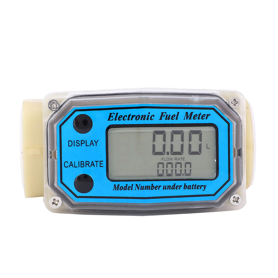 Mini Fuel Flow Meter, Digitale Turbinenzähler, 15–120 L/min 1 Zoll NPT Durchflussmesser, LCD Digital