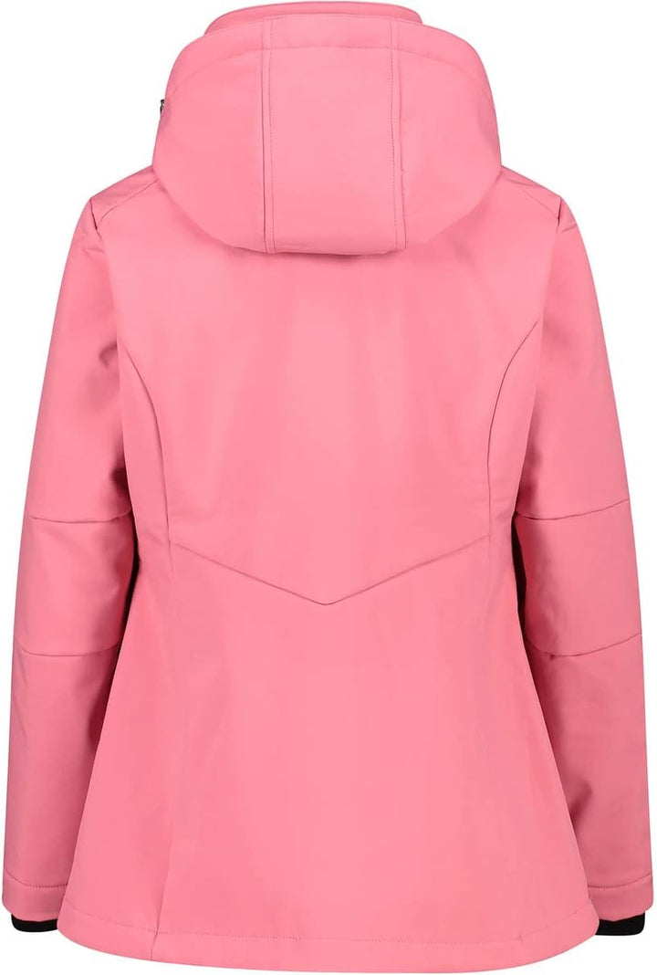 CMP Damen Damen-softshelljacke mit Abnehmbarer Kapuze WOMAN JACKET ZIP HOOD (1er Pack) 34 Desert Ros