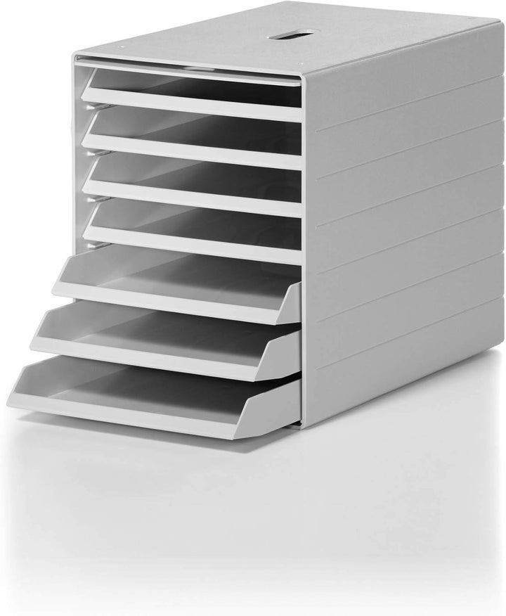 Durable Schubladenbox Idealbox Plus, 1 Stück, grau, 1712001050 Grau mit Frontplatte, Grau mit Frontp