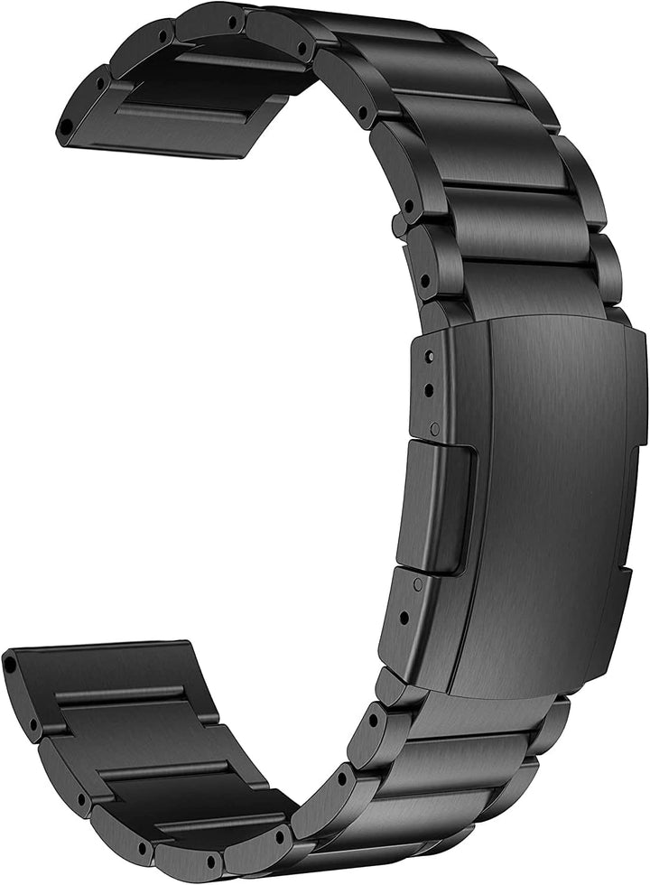 MaKTech Titanband,22mm Leichtes Metall Link Armband,Kompatibel mit Samsung Galaxy Watch 3 45mm/46mm,